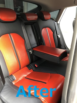 アウディa７スポーツバック シートカラーチェンジ色替え 千葉市 茂原市 車内装修理 補修千葉ベイファクトリー