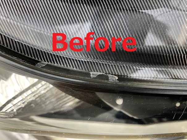 トヨタ マークｘ ヘッドライト黄ばみ取りリペア 千葉 車内装修理 補修千葉ベイファクトリー