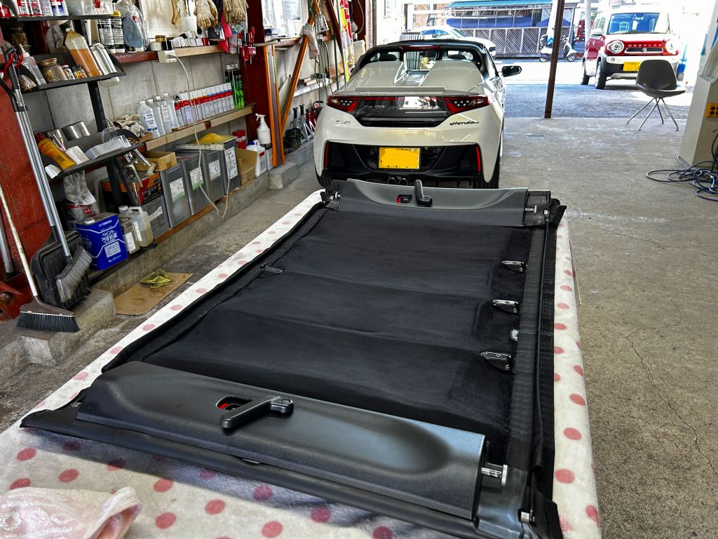 ホンダＳ６６０　ソフトトップ　防音断熱インナー作成
